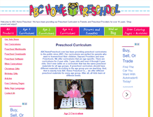 Tablet Screenshot of abchomepreschool.com